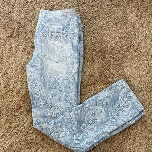 Justice Blue Paisley Kids Jeans